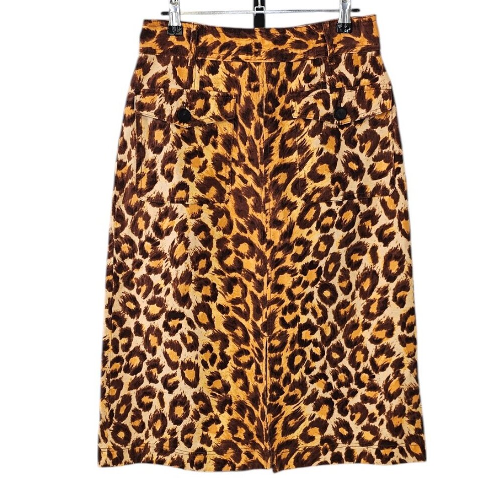 Kate Spade Leopard Print Pencil Skirt